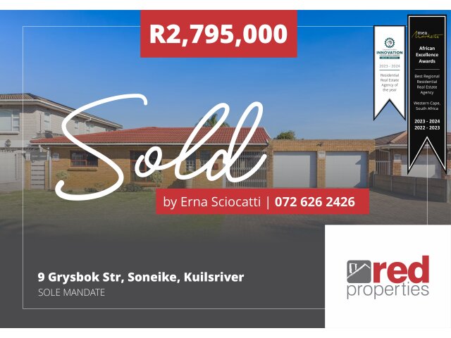  9  Grysbok street , Soneike, Kuilsrivier 